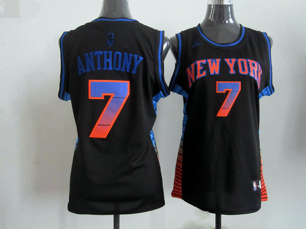 2017 Women NBA New York Knicks #7 Anthony black jerseys->->Women Jersey